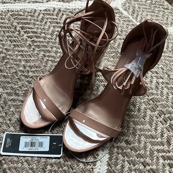 Charles Albert lace up heel Sz 8 - Picture 2 of 6